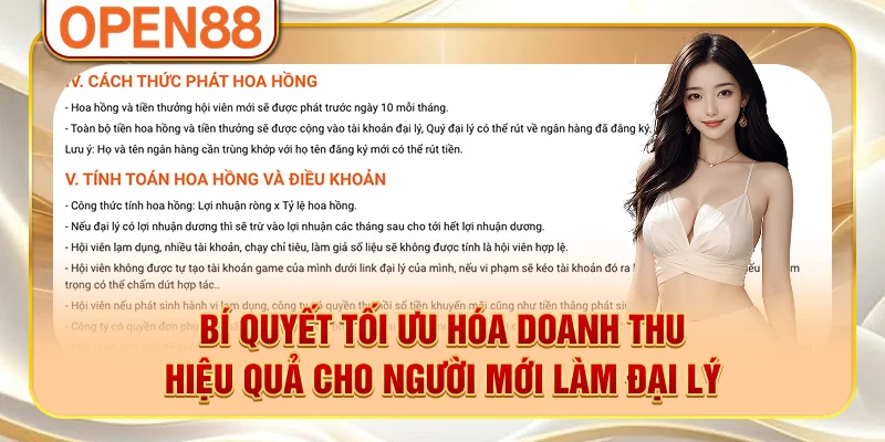Bí quyết tối ưu hóa doanh thu hiệu quả cho người mới làm đại lý