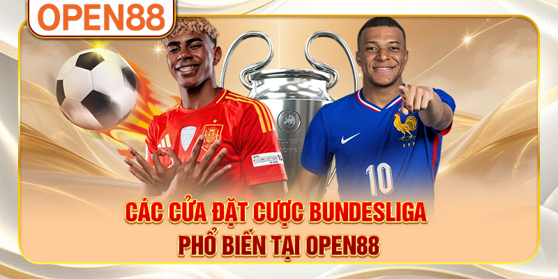 Các cửa đặt cược Bundesliga phổ biến tại OPEN88
