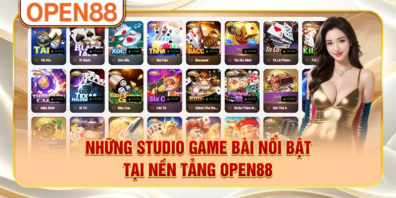 Những studio game bài nổi bật tại nền tảng OPEN88